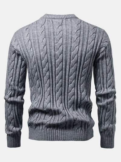 Abdullah® | Twist Jacquard Crew Neck Sweater