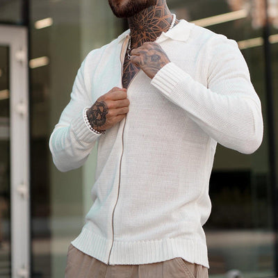 Josiah® | Casual Long-Sleeved Zip-Up Knitted Sweater For Men