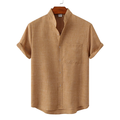 Ezra® | Linen T-Shirt Boho Solid Color Slim Fit