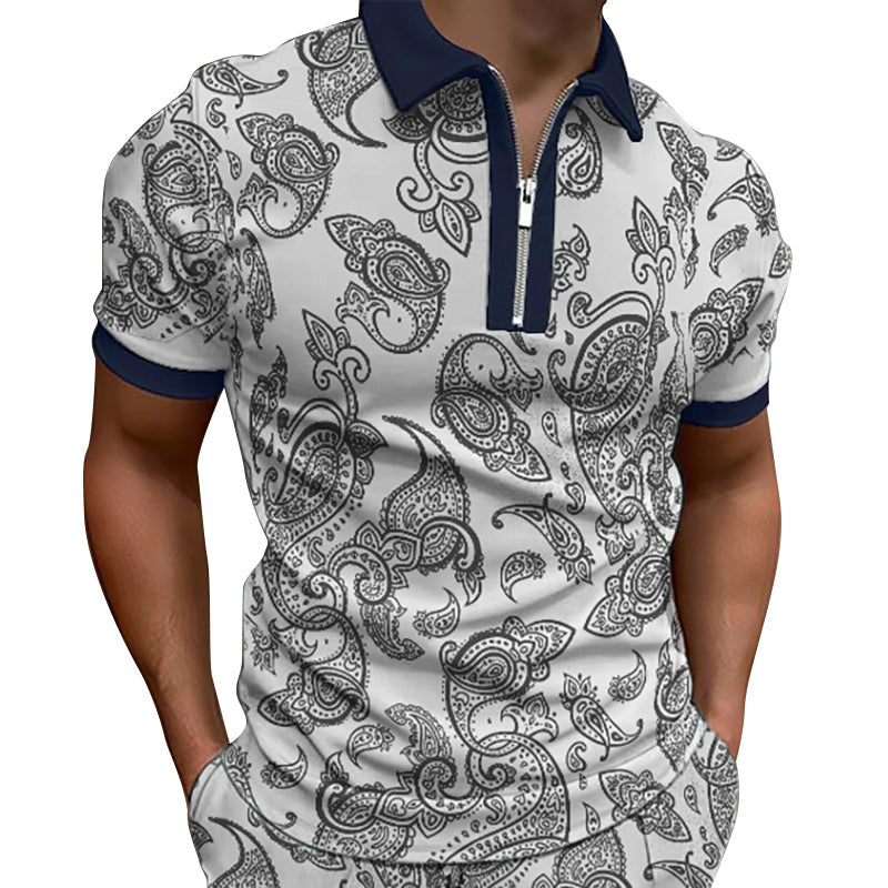 John® | Men'S Summer Stylish Printed Polo Shirt