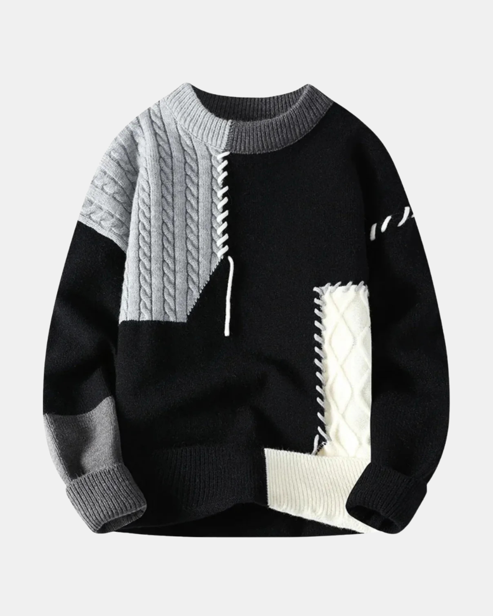Brandon | Amadeo Patchwork Pullover