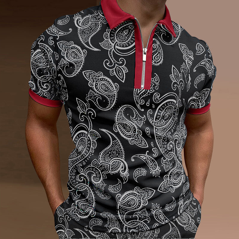 John® | Men'S Summer Stylish Printed Polo Shirt