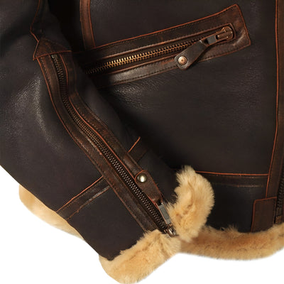 Hal | Retro-inspired men's jacket with shearling lining
