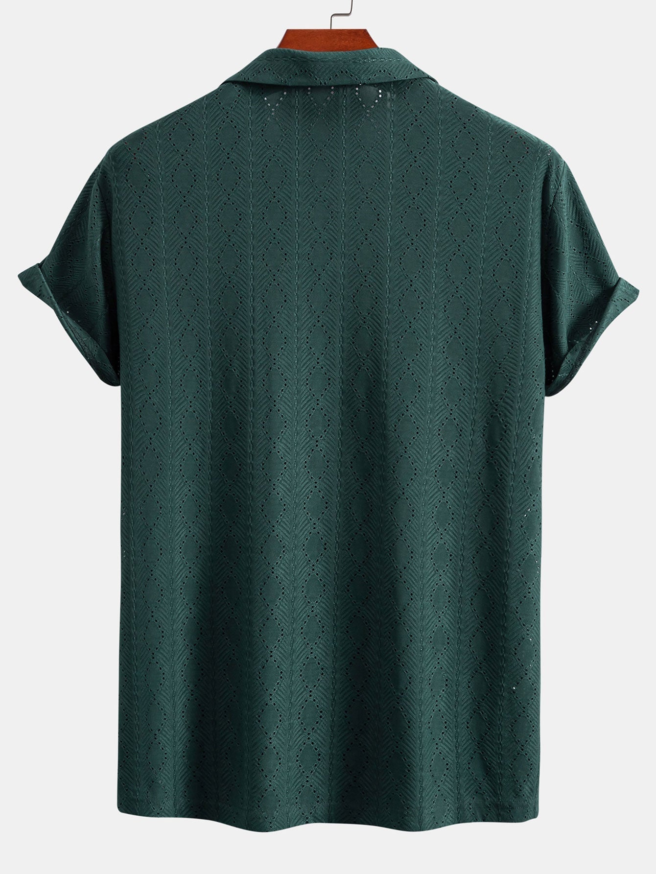 Zacarías® | Muscle Fit Diamond Texture Cuban Shirt