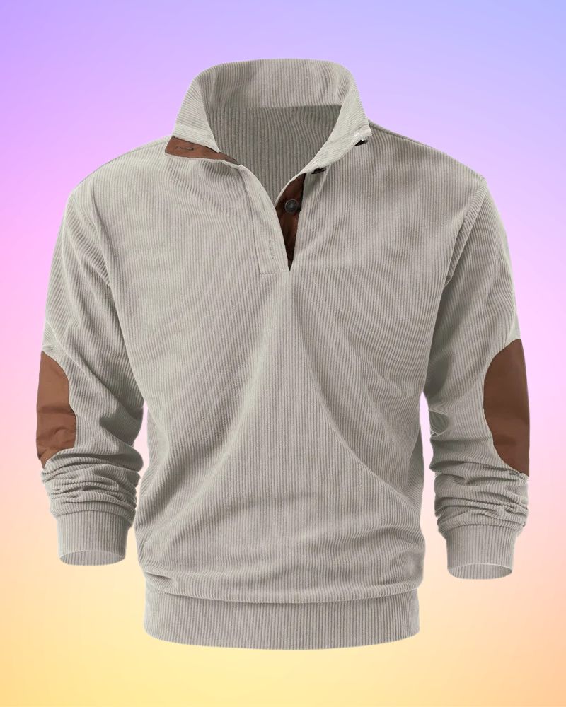 Samuel® | Solid Color Half Open Long Sleeve Shirt