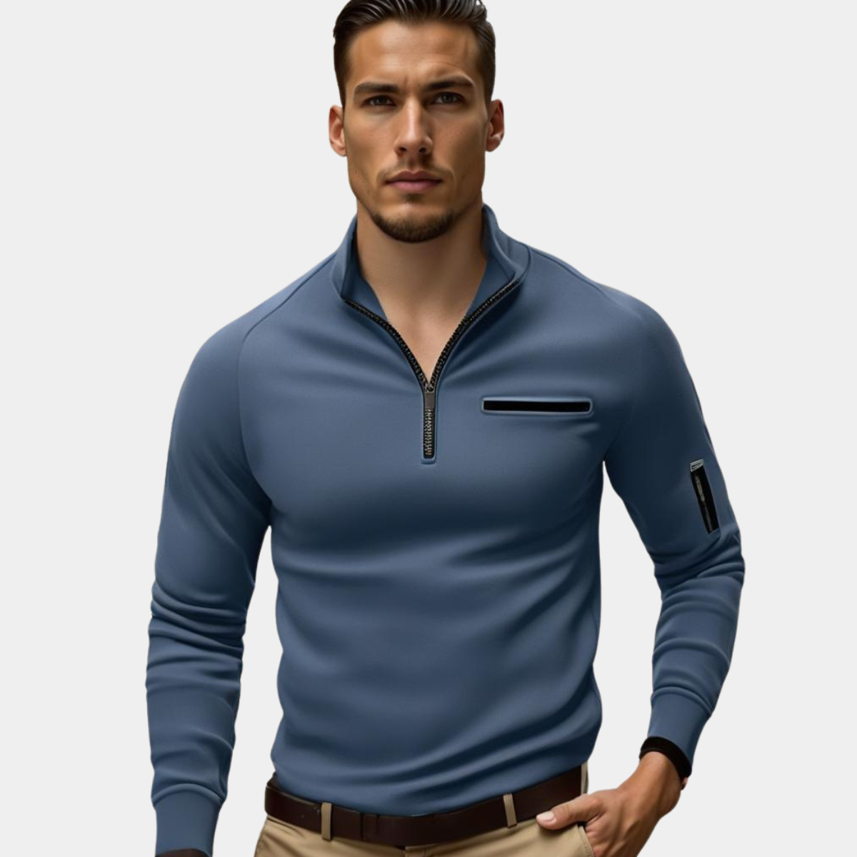 Cristóbal® | Modern Polo Shirt With Zip Details