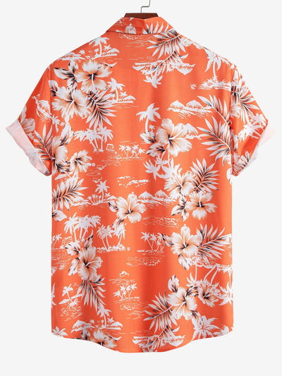 Maimón® | Palm Tree Tropical Flora Print Button Up Shirt