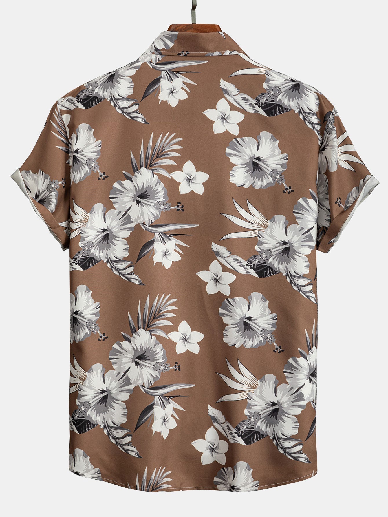 Edward® | Tropical Floral Print Button Up Shirt