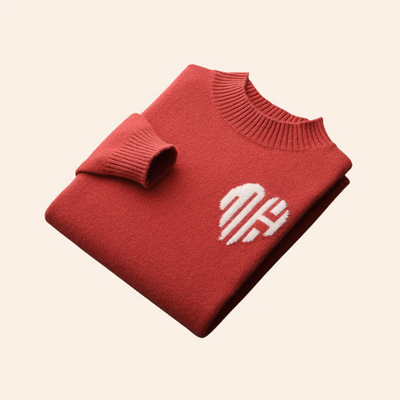 Isaac | Bora Bora Cashmere Heart Sweater