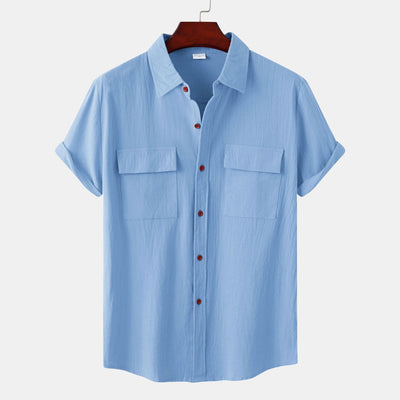 Judas® | Short-Sleeved Linen Shirt For Men