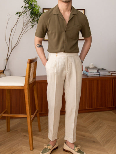 Bharani® | MV Old Money Knitted Cuban Collar Shirt