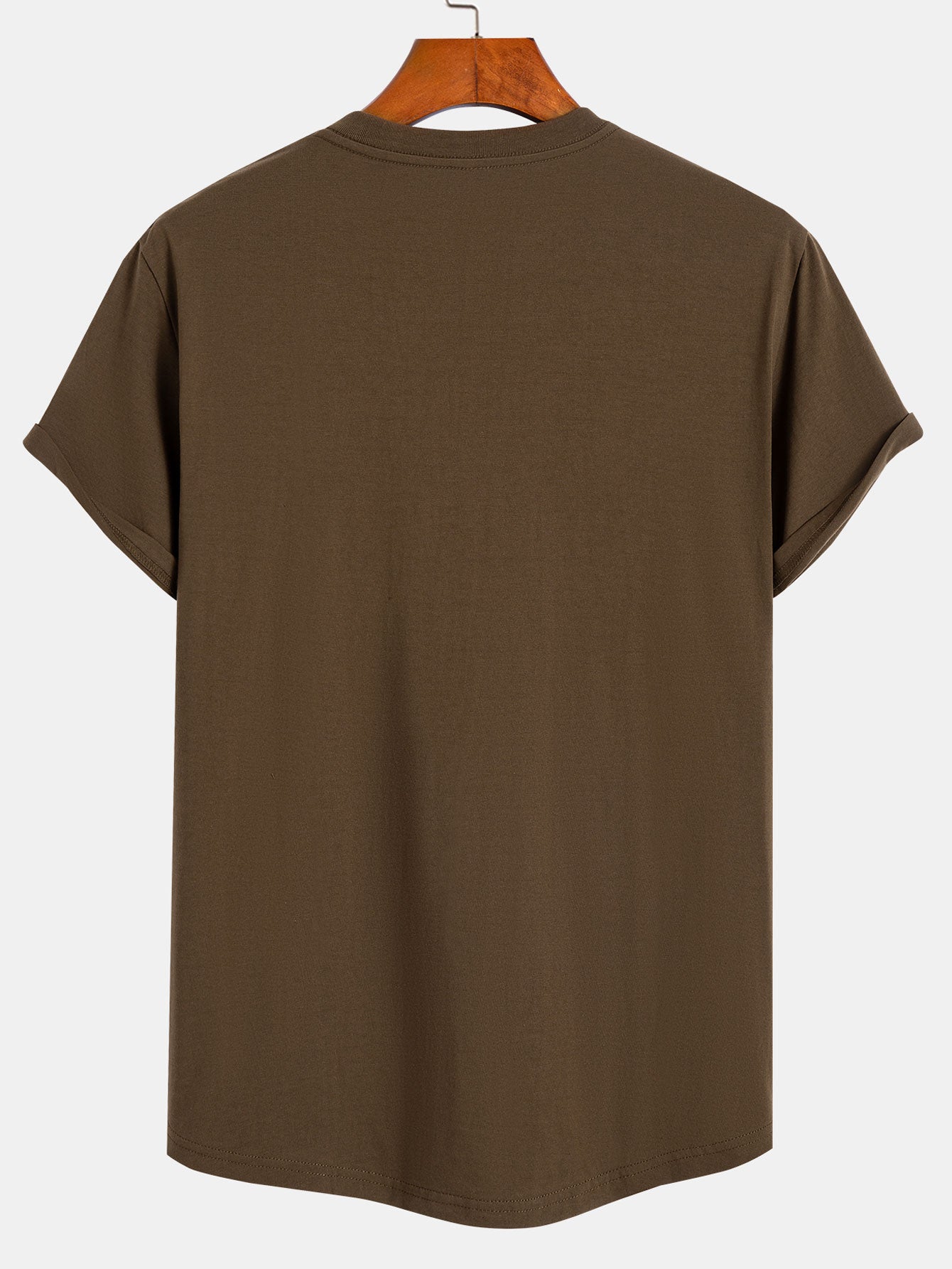 Aquiles® | 3 Pieces Basic Cotton Arc Hem T-Shirts