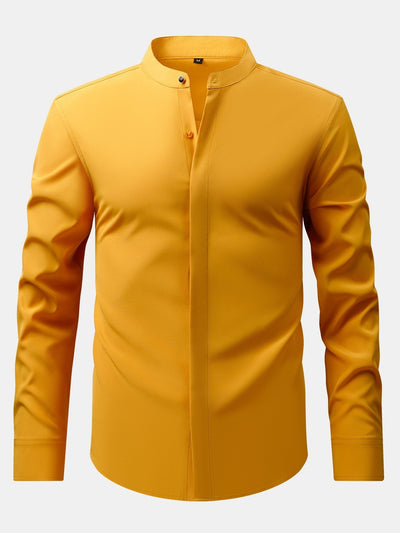 hola HIGH NECK SHIRT & SLIM FIT FLARED LEG PANTS