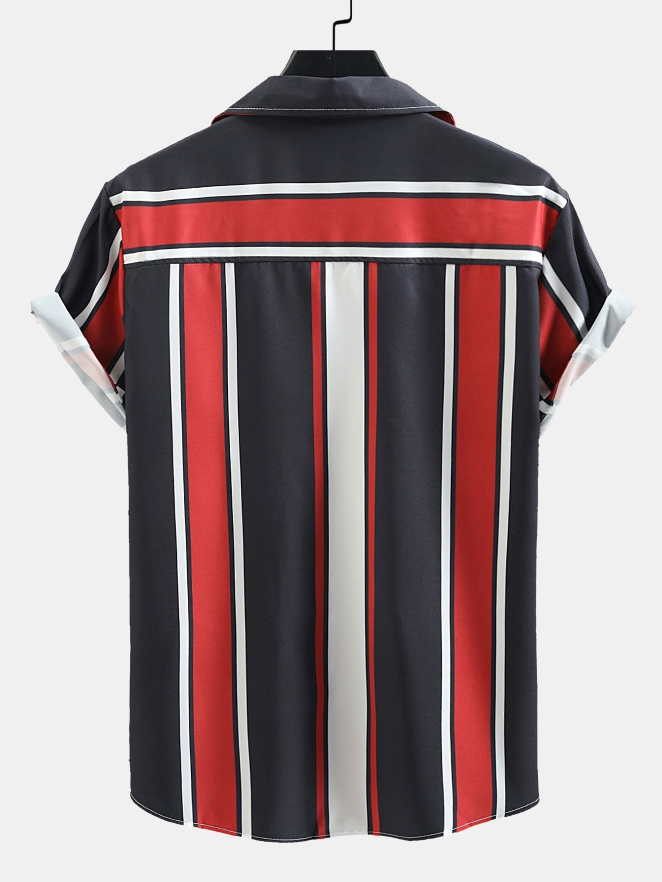 Arwa® | Revere Collar Striped Print Shirt