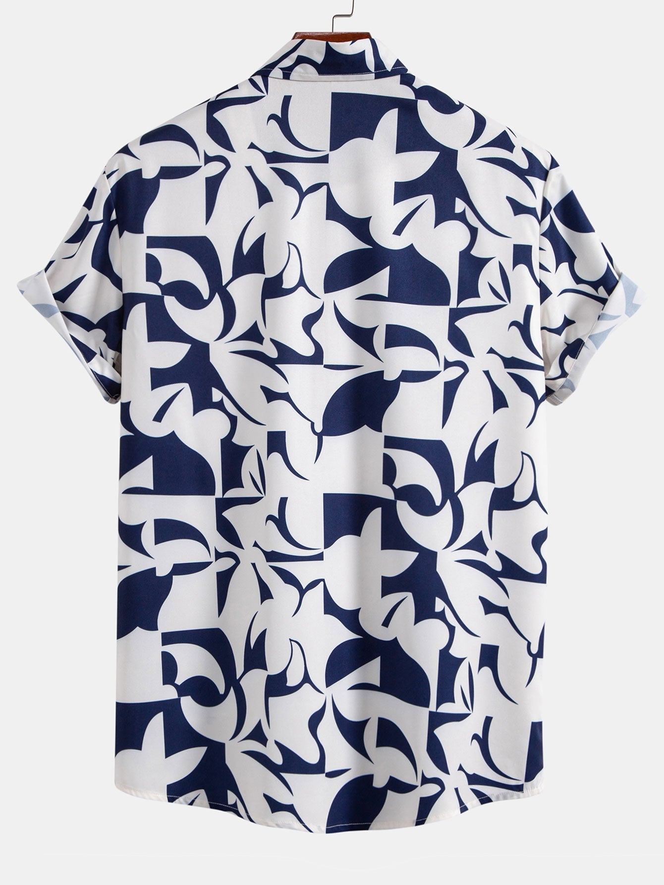 Sebastián® | Color Block Print Button Up Shirt & Swim Shorts