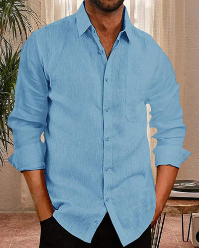 Bobby® | The Plain Men'S Shirt Made Of Cotton Blend Fabric