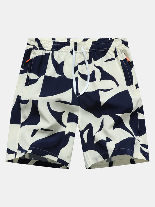 Jonathan® | Color Block Print Zipper Pocket Shorts