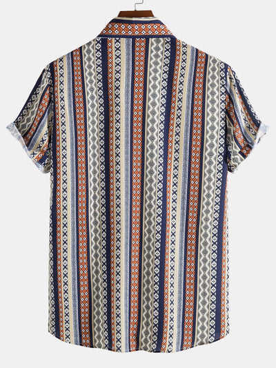 Arye® | Ethnic Geometry Print Shirt