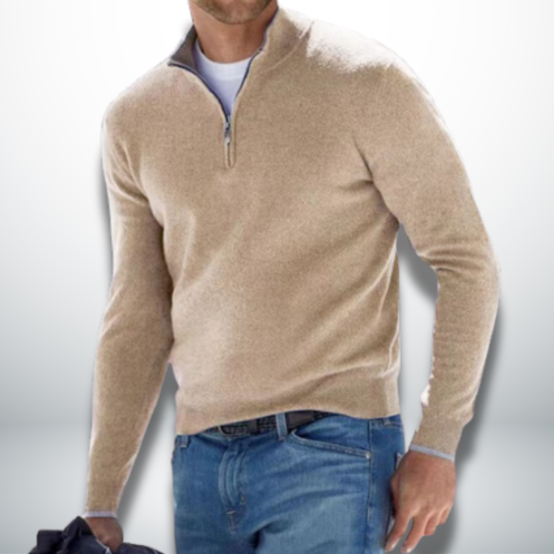 Cayetano® | Men's Casual Pullover With Zip