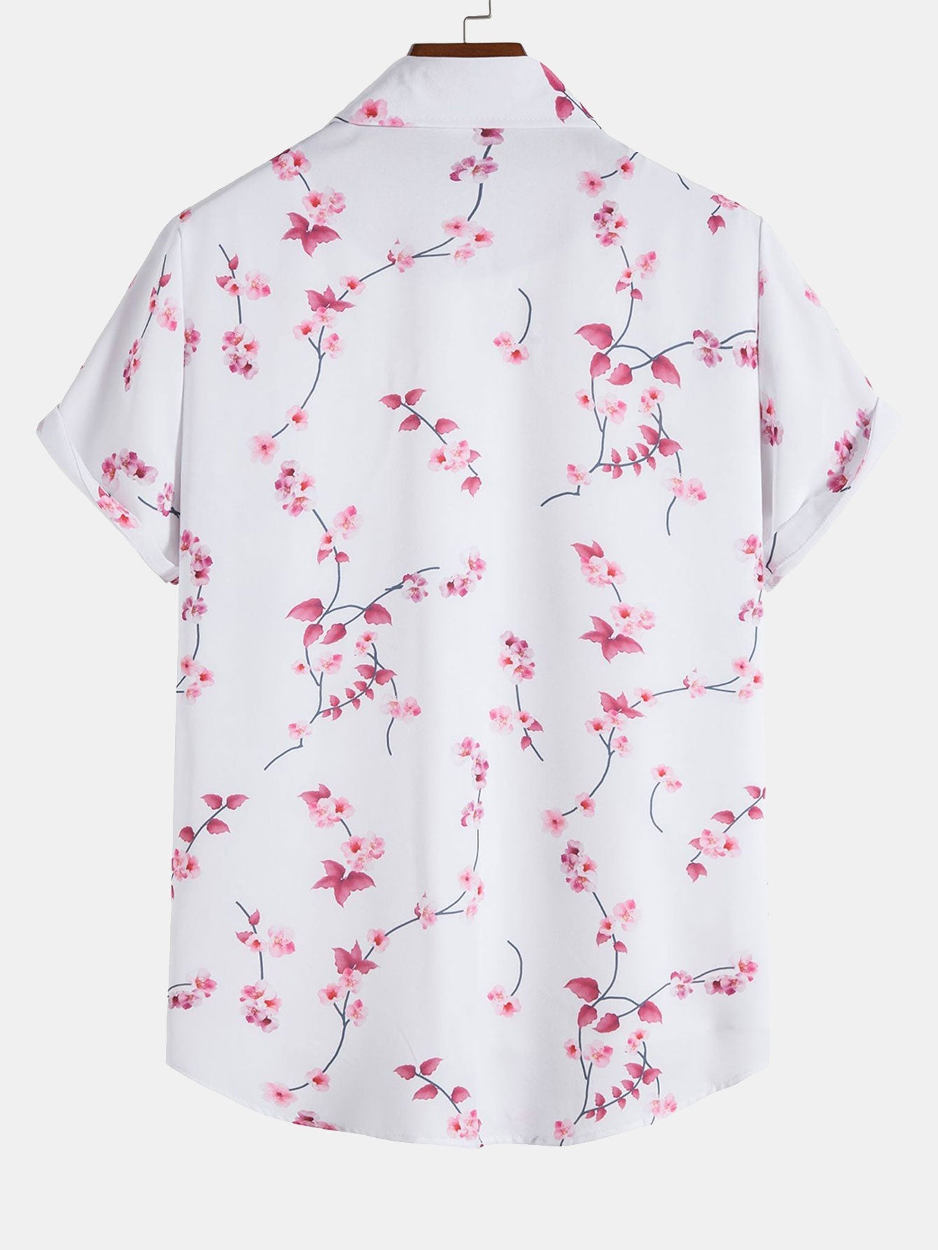 Amor® | Cherry Blossom Print Button Up Shirt