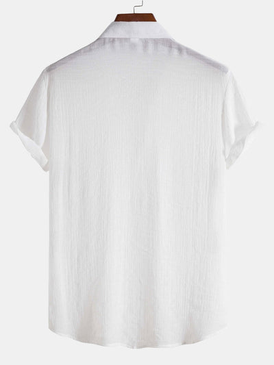 Athelstan® | Light Wrinkled Fabric Button Up Shirt