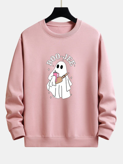 Breogán® | BOO JEE Ghost Print Relax Fit Sweatshirt