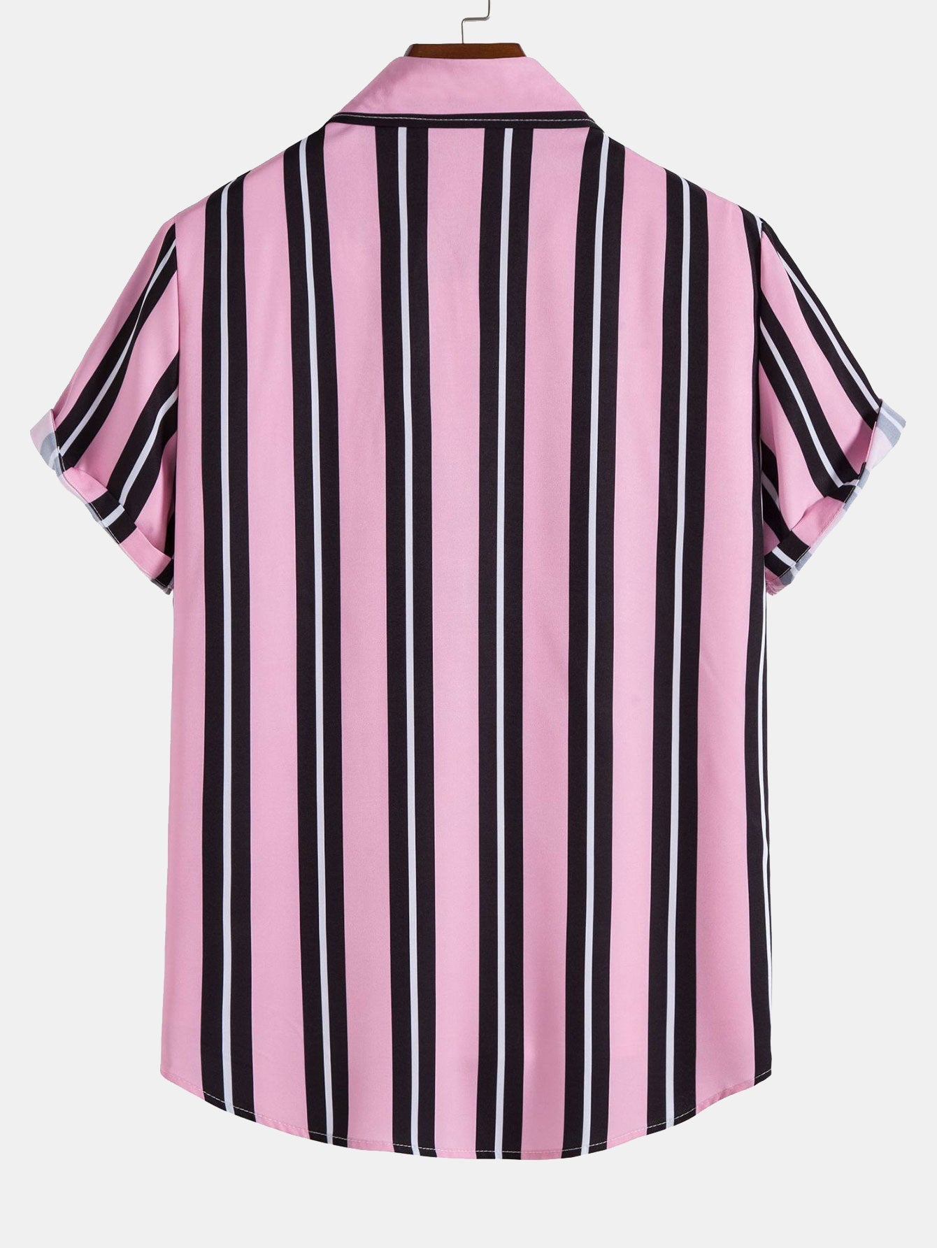 Anund® | Striped Print Button Up Shirt