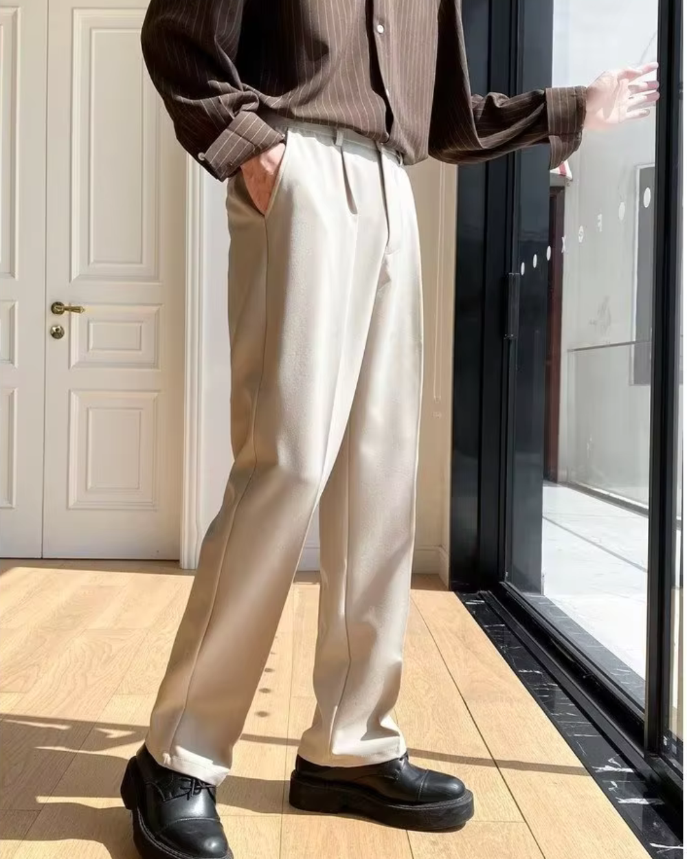 Leo | Milan Wide Fit Pantalon