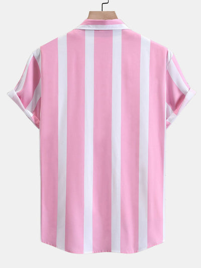 Andino® | Striped Print Button Up Shirt