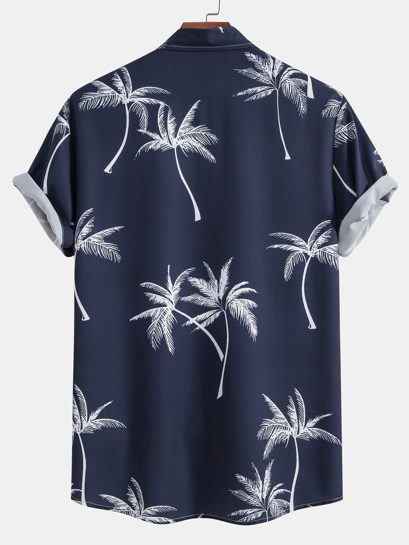 Yosafat® | Palm Tree Print Button Up Shirt