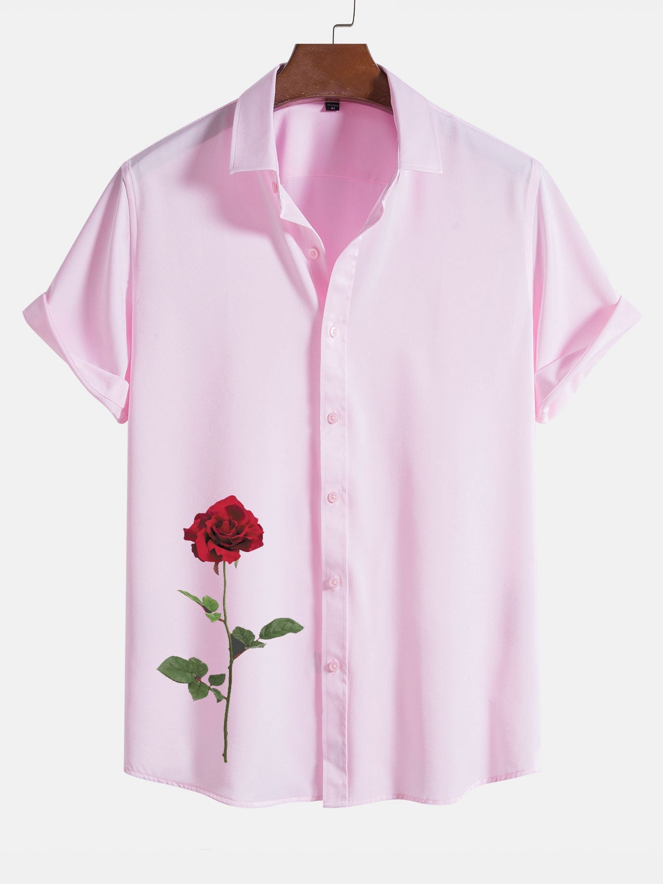 Amer® | Red Rose Graphic Print Shirts