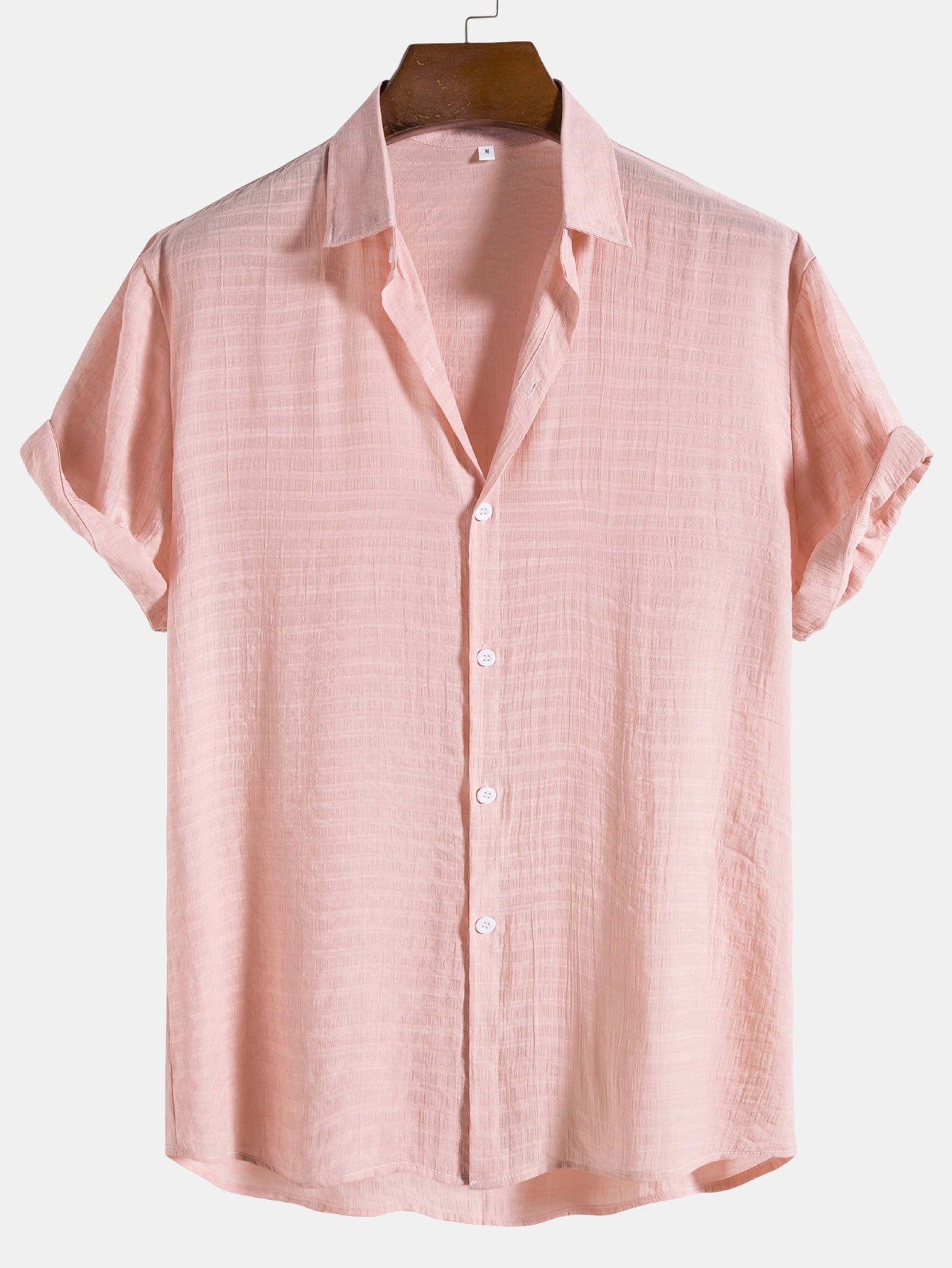 Arvy® | Textured Fabric Short Sleeve Shirt