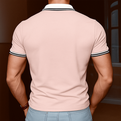 Karl | Men'S Summer Business Cotton Short Sleeve Polo Shirt