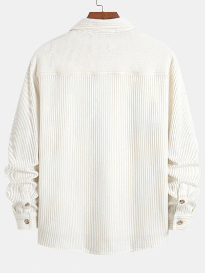 Israel® | Long Sleeved Waffle Button Up Shirt