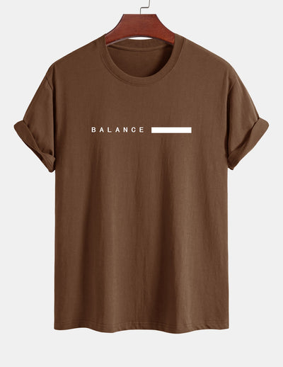 Numa® | Balance Stripe Print Cotton T-Shirt