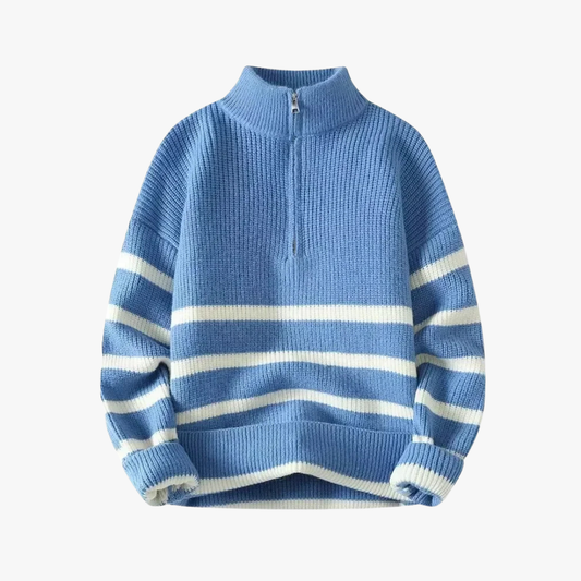 Silvestre® | Collar Striped Zip-Up