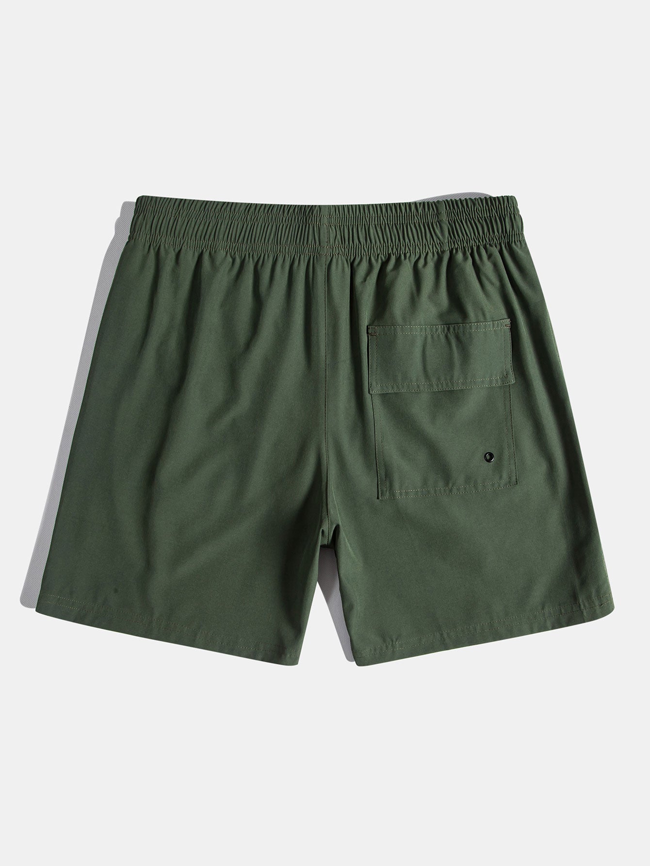Adamaris® | Hawaii Palm Tree Print Linen Look Cotton Button Up Shirt & Swim Shorts