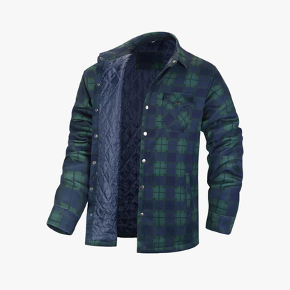 Wyatt® | Plaid Quilted Shirt Jacket