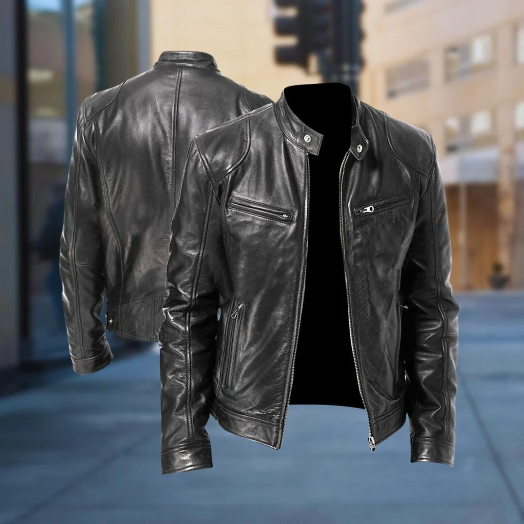 Isis | Retro style leather jacket for men