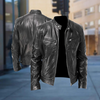 Isis | Retro style leather jacket for men