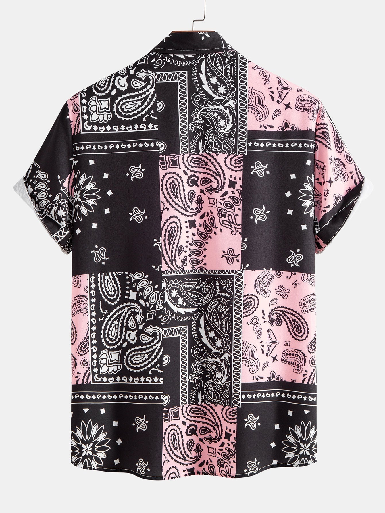 Benicio® | Paisley Print Button Up Shirt Random Pattern Design
