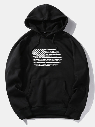 Patricio | American Flag Print Hoodie