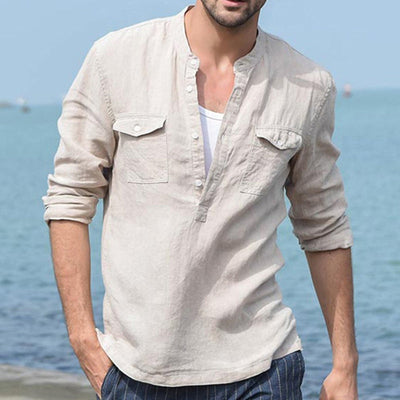 Jonathon® | Solid Color Casual Stylish Men'S Shirt