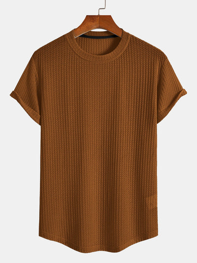 Ashley® | Waffle Arc Hem T-Shirt