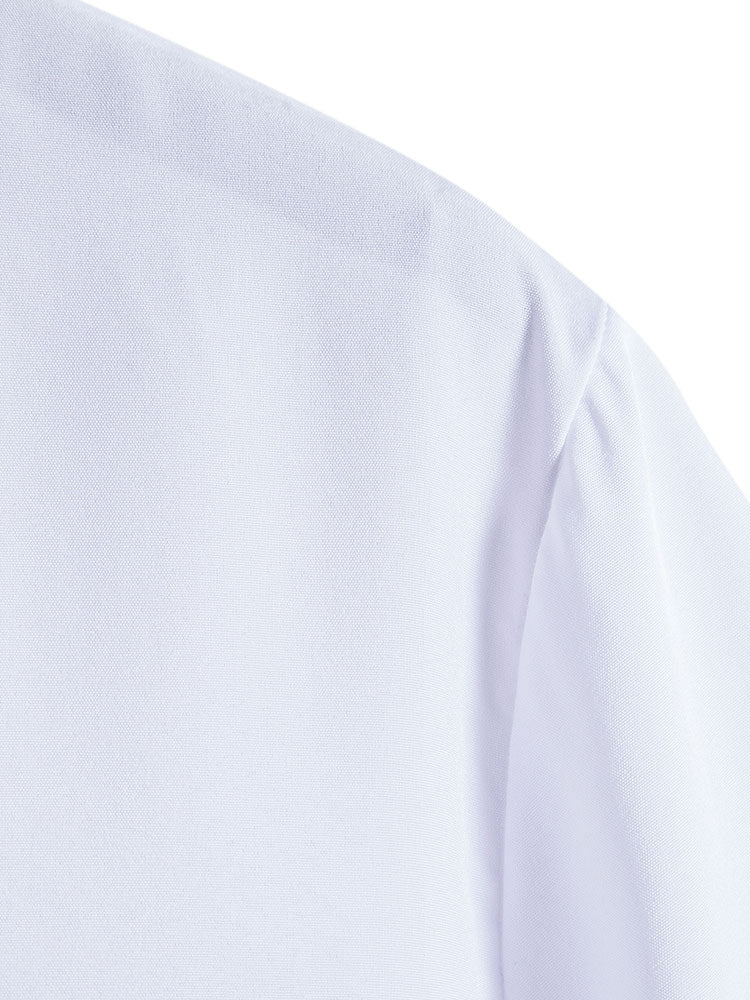 Camilo® | Palm Tree Print Stand Collar Shirt