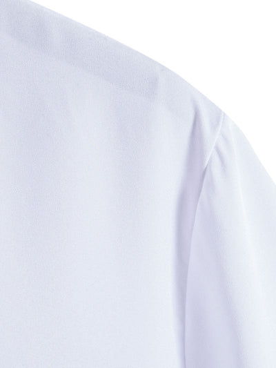 Camilo® | Palm Tree Print Stand Collar Shirt