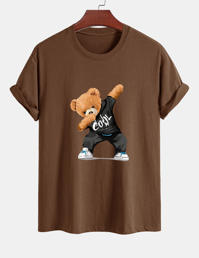 Guido® | Cool Bear Print Cotton T-Shirt