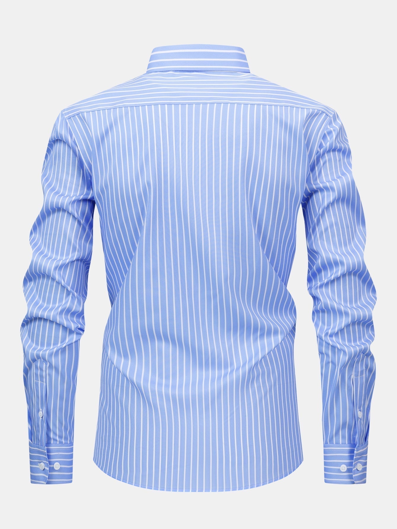 hola STRIPED LONG SLEEVE BUTTON-DOWN SHIRT