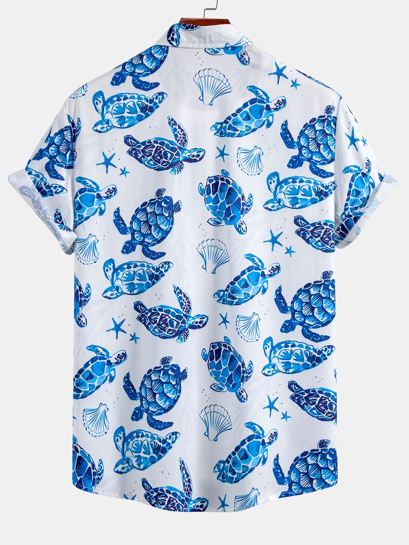 Tyrone® | Turtle Print Button Up Shirt & Swim Shorts