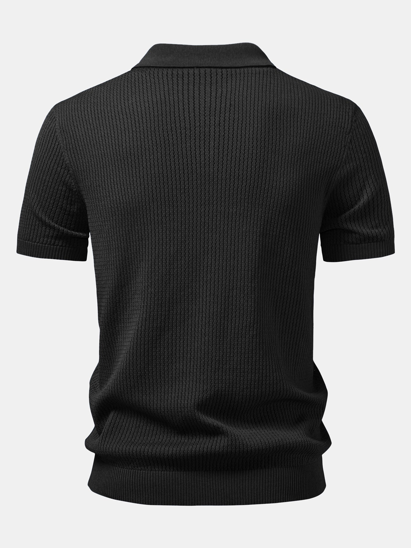 Ryan | Textured Crochet Knitted Polo Shirt